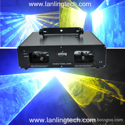 600mw Yellow and Cyan Double Heads Laser Light